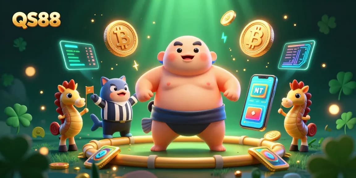 Experience winning strategies at QS88 with vibrant 3D casino elements and captivating underwater action.
