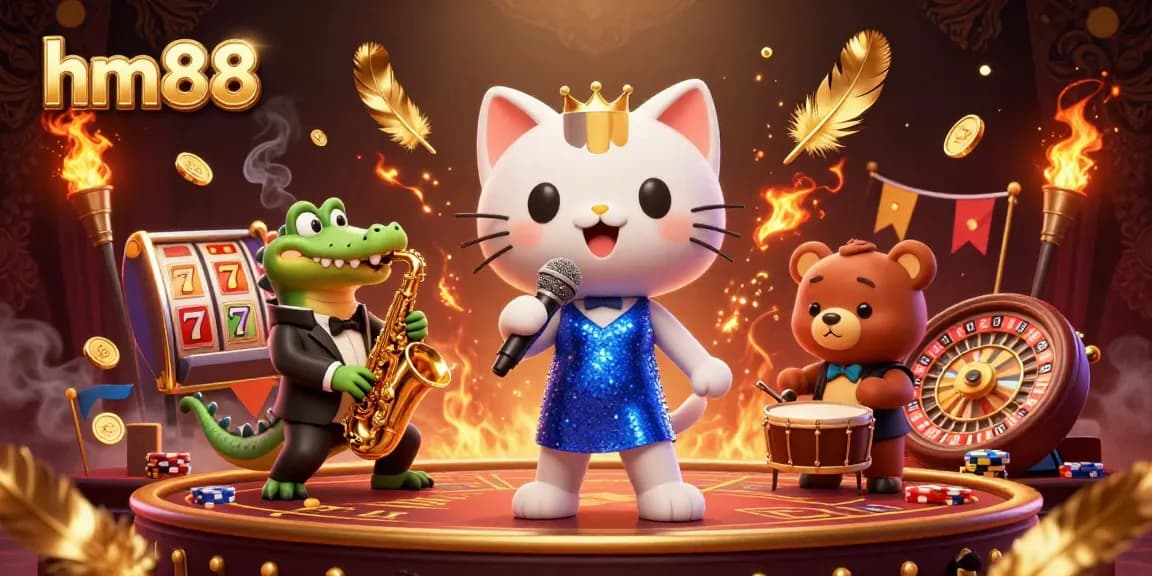 Experience dynamic gaming action at hm88 with charming characters and exciting casino elements.