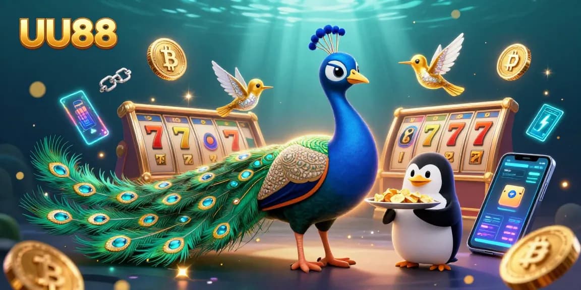 Experience vibrant gaming excitement with UU88 featuring a glamorous casino scene with character elements.