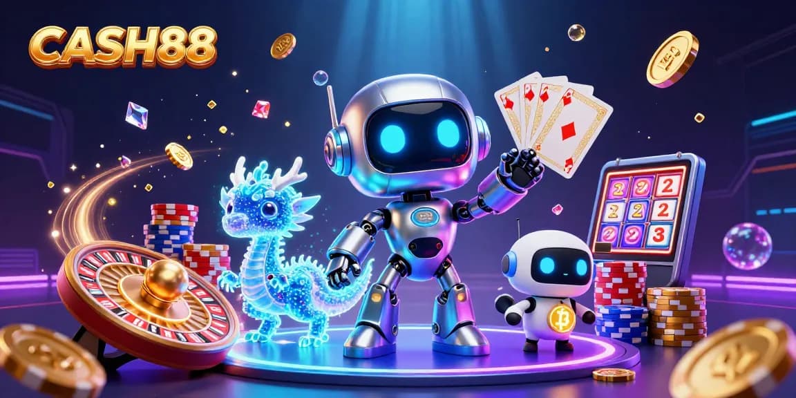 CASH88 brings excitement with a vibrant scene of animated characters and dynamic gaming elements.