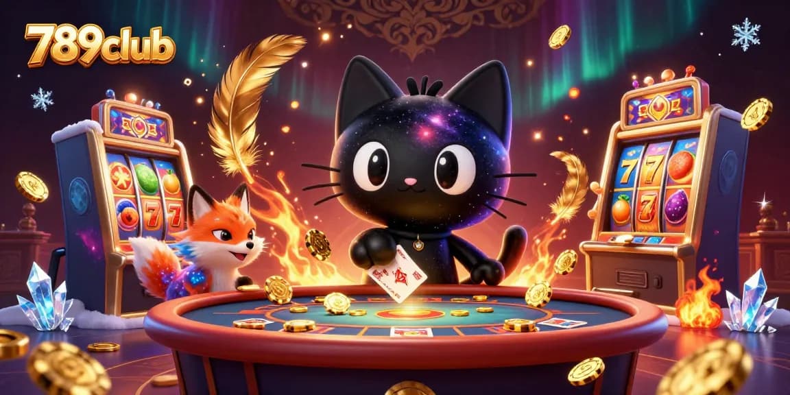 Engage with 789club's thrilling game action amidst vibrant casino visuals.