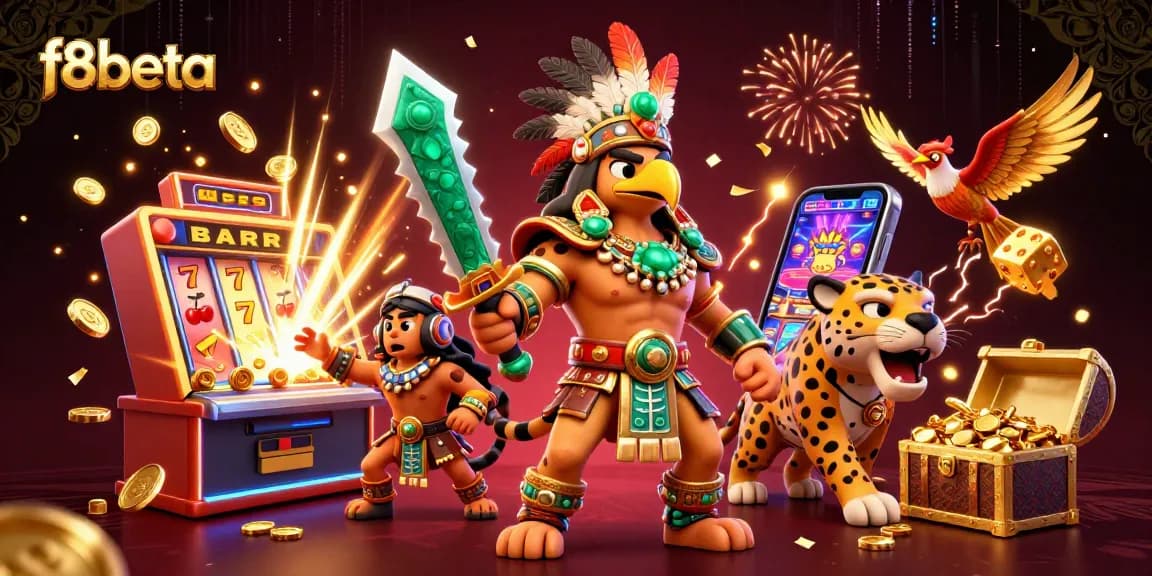 Win big with f8beta as colorful 3D characters celebrate casino joy amidst jackpots and excitement!