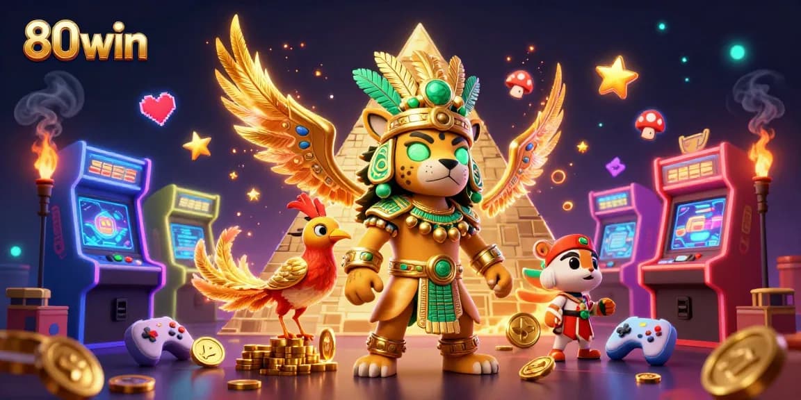Experience the excitement of 80win with stunning 3D casino characters and gaming elements.