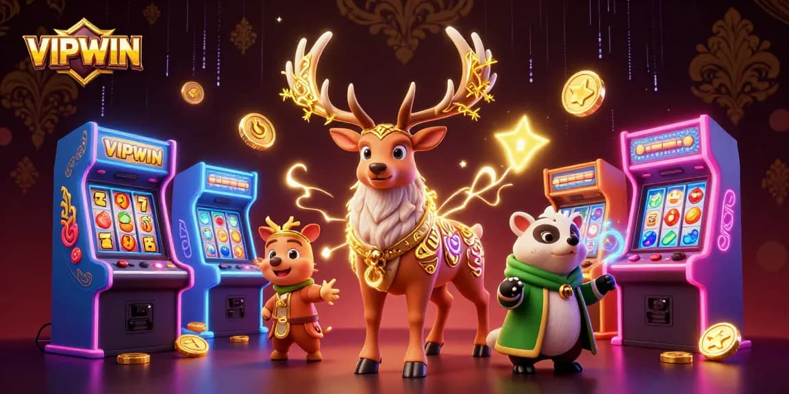 Engage with VIPWIN's thrilling online casino adventure featuring classic slots and charming characters.
