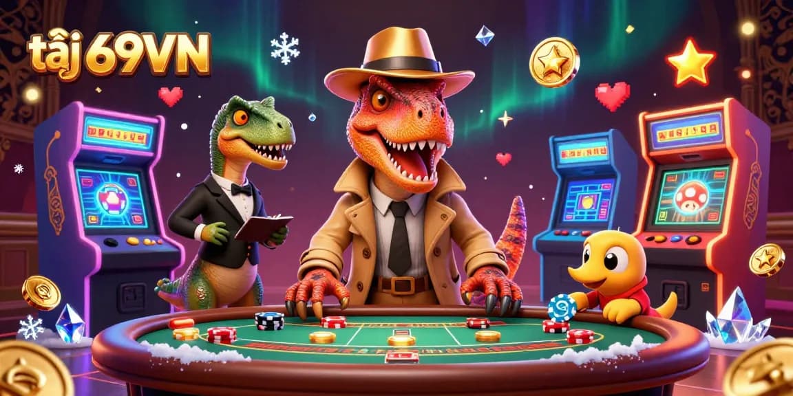 Engage in thrilling gaming action at tại 69VN featuring lively 3D characters and colorful game elements.