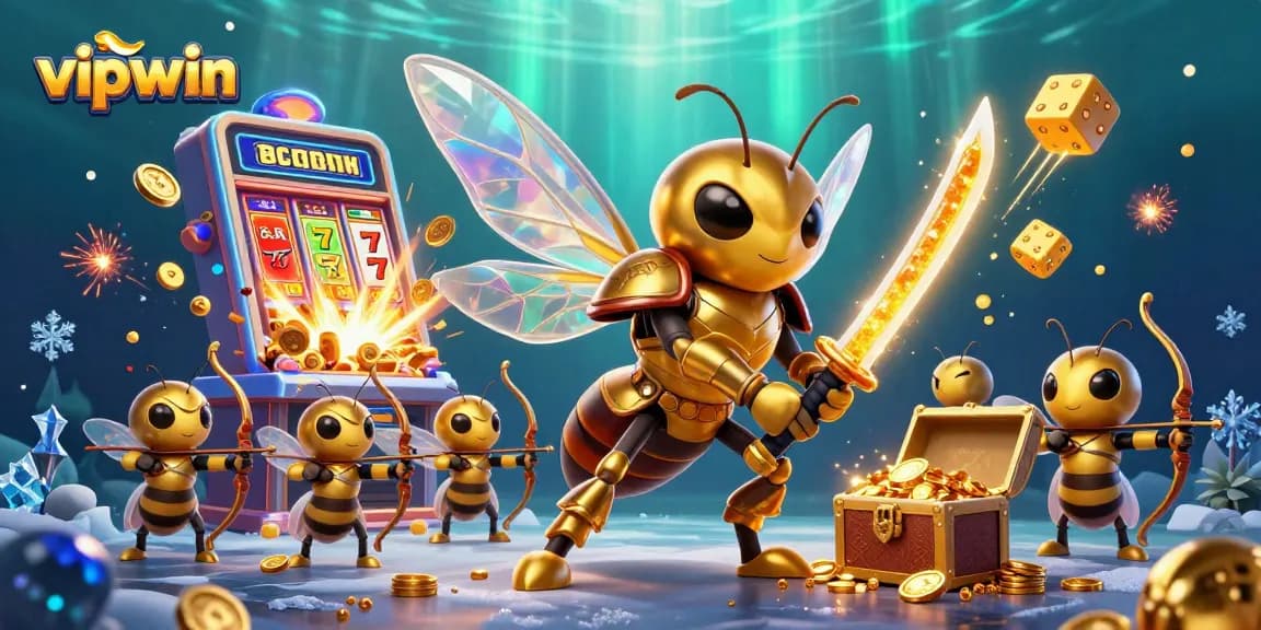 Get ready for thrilling gaming with vipwin as golden hornets and bee archers celebrate the jackpot!