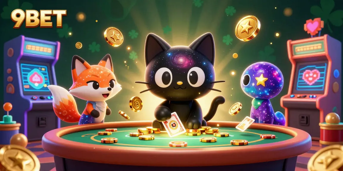 Win big at 9BET's cosmic casino with colorful games and enchanting characters.