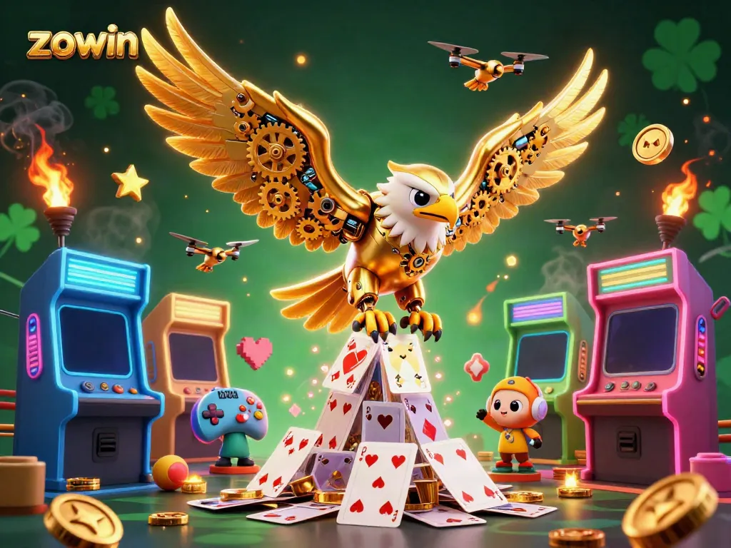 Zowin offers exhilarating gaming with high-stakes gambling action and vibrant 3D casino elements.