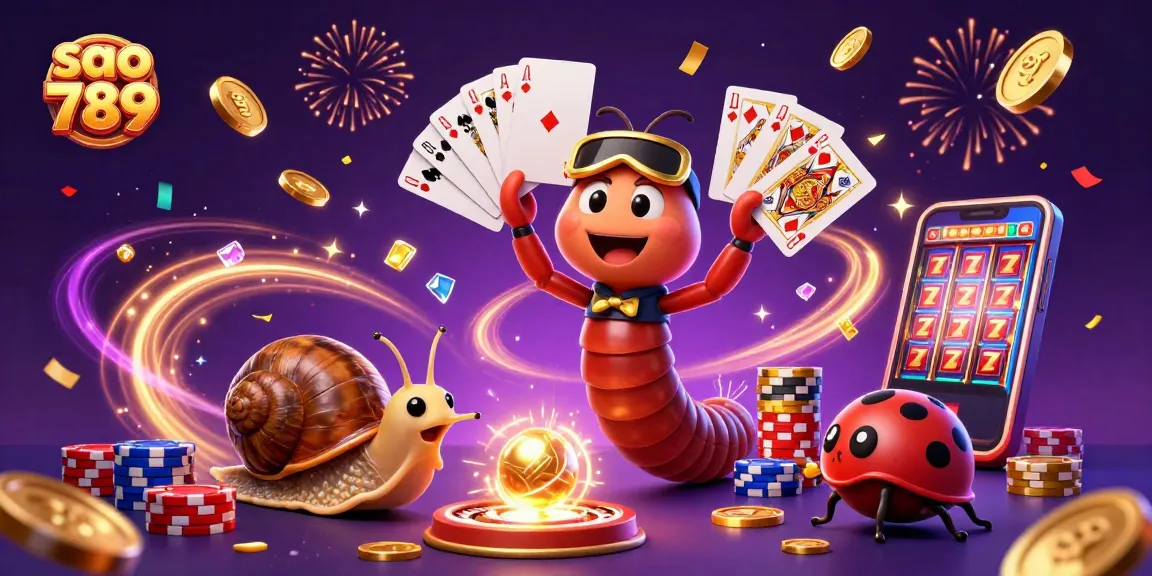 Win big at sao 789 with an exciting 3D casino scene featuring a millipede dealer