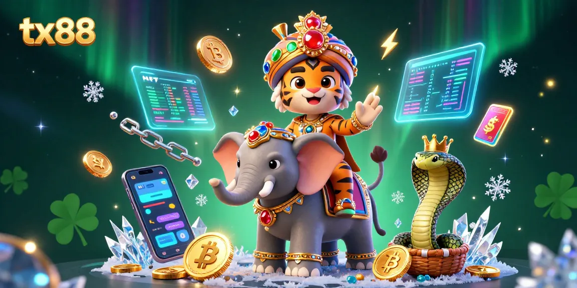 Experience tx88 with vibrant gaming elements illuminating the lavish casino scene.