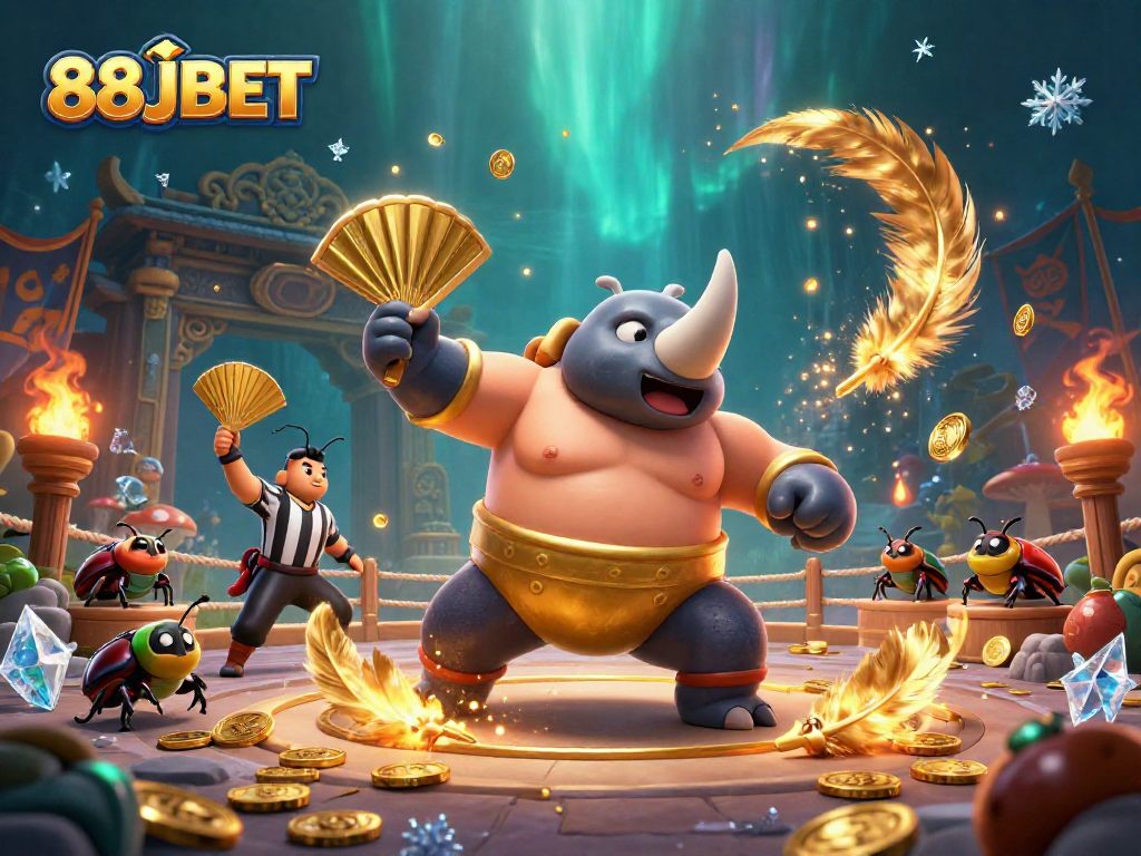 Experience the excitement at 88JBET with a vibrant casino scene illustrating action and joy of gaming.