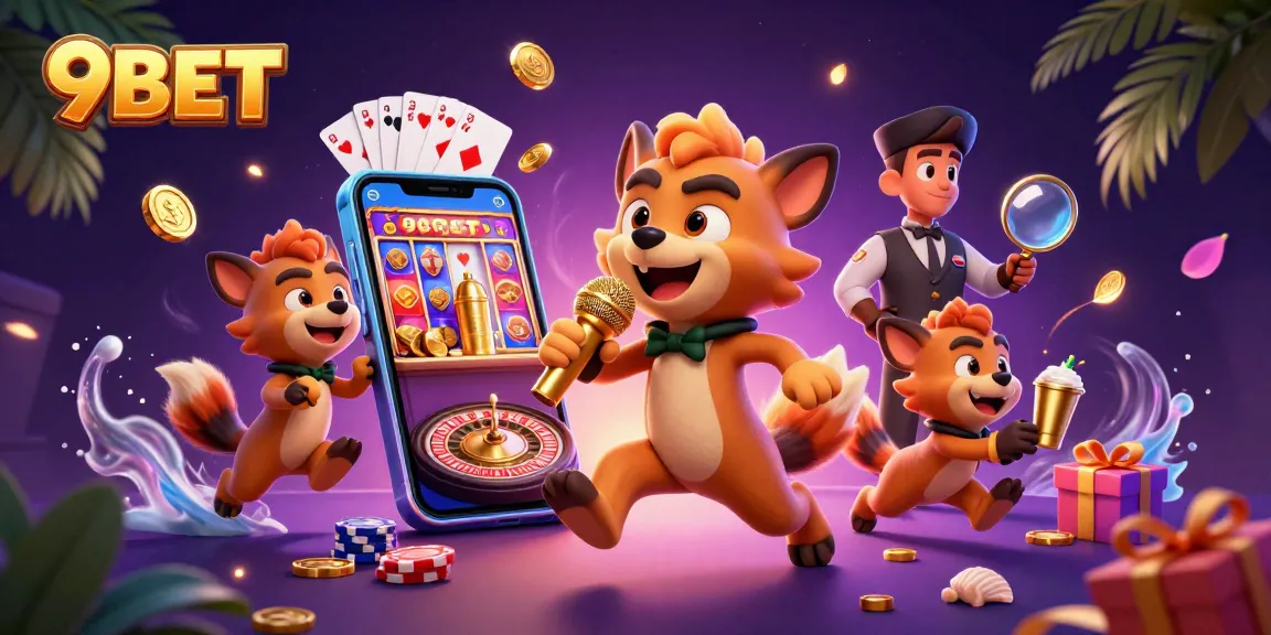 Hyenas bring 9BET's comedy casino club to life with drinks, jokes, and casino games.