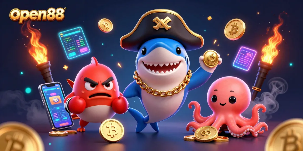Experience thrilling wins with open88's captivating casino adventure featuring crypto elements.