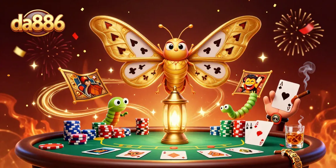 Engage in thrilling games at da886, showcasing a vibrant 3D scene with casino elements and rich details.