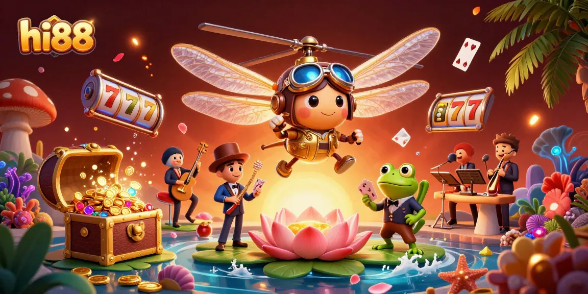 Experience thrilling gameplay with hi88 as vibrant characters engage in captivating casino action.