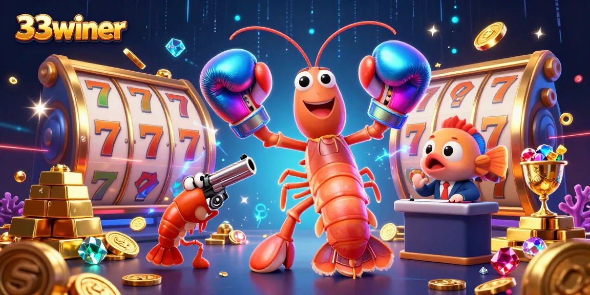 Experience the excitement of 33winer as slot reels spin, revealing treasures and vibrant designs.