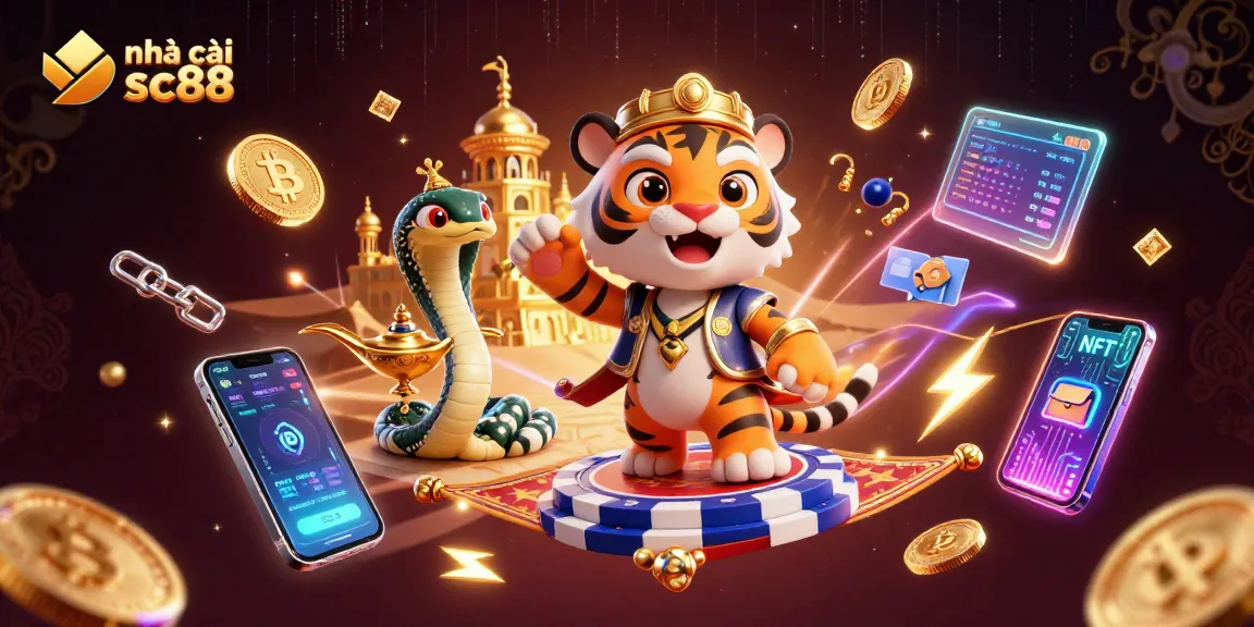 Engage with nhà cái sc88 for thrilling Arabian Nights-themed gambling adventures in this vibrant 3D scene.