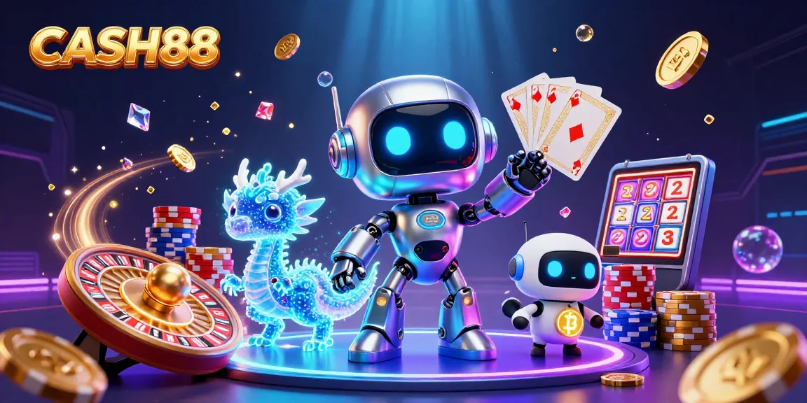 CASH88 brings excitement with a vibrant scene of animated characters and dynamic gaming elements.
