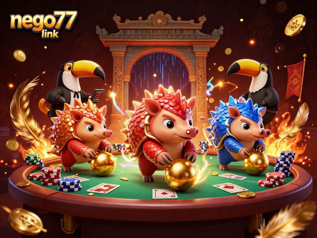 Engage in thrilling gameplay with the nego77 link featuring rival pangolins and poker excitement