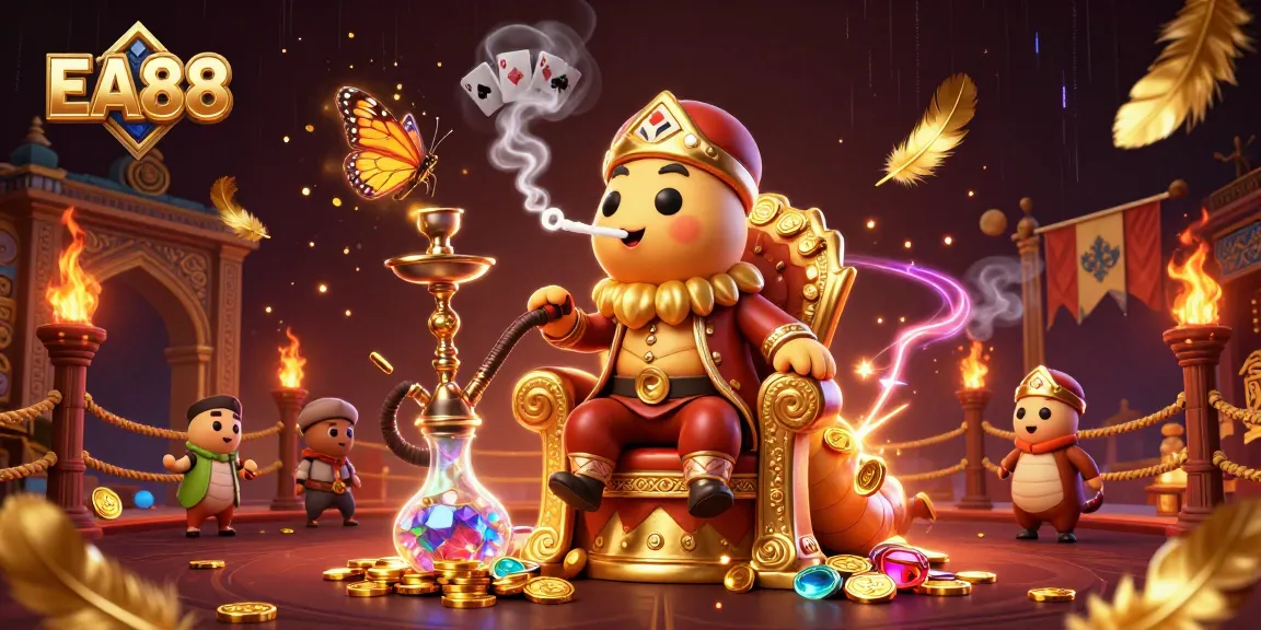 EA88 players engaging with a vibrant 3D casino scene featuring rich details and dynamic elements.
