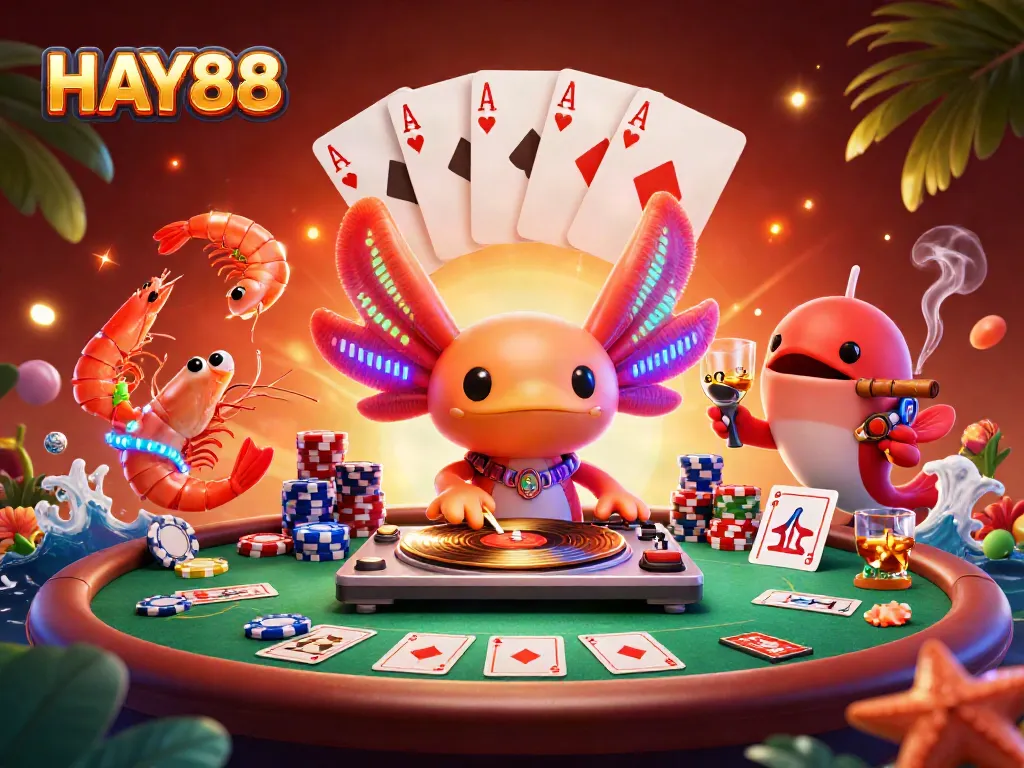 Experience the thrilling HAY88 gaming environment with vibrant characters and colorful casino elements.