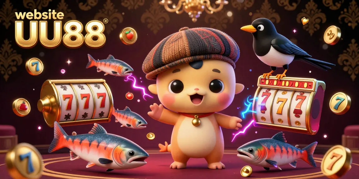 Engage in fun and excitement with games on the website UU88 featuring cute characters and dynamic gambling elements.