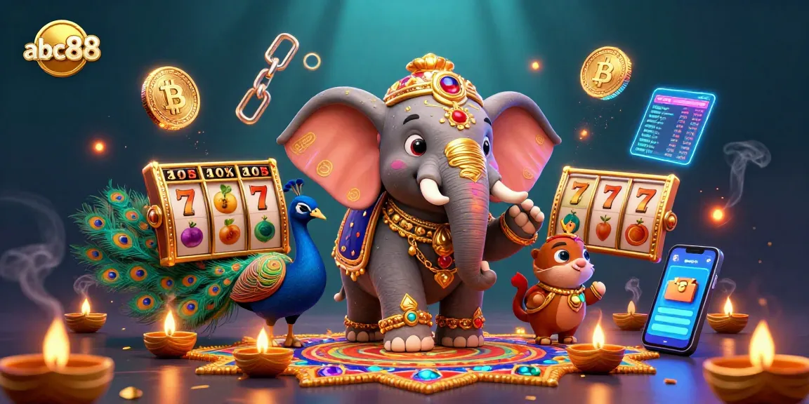 Engage with abc88's dynamic online casino experience featuring vibrant 3D visuals and exciting slot elements.