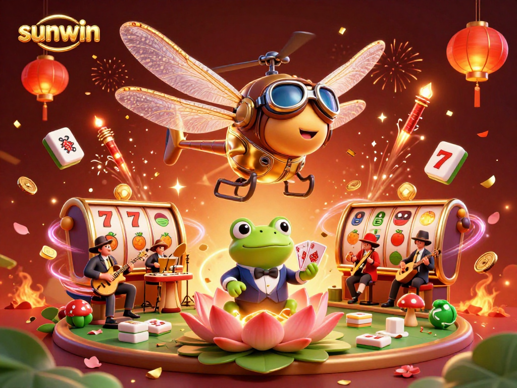 Experience the joyful excitement of sunwin casino with vibrant slots and playful characters.