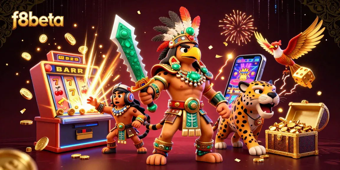 Win big with f8beta as colorful 3D characters celebrate casino joy amidst jackpots and excitement!