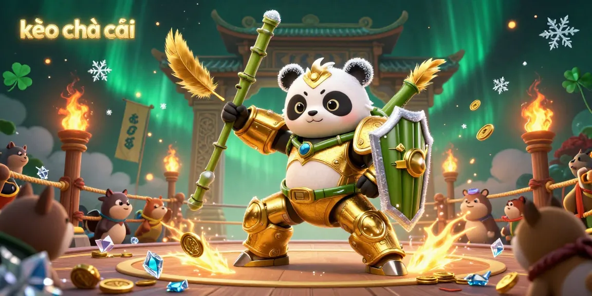 Experience thrilling action with kèo nhà cái as a golden panda battles in a dynamic casino arena.