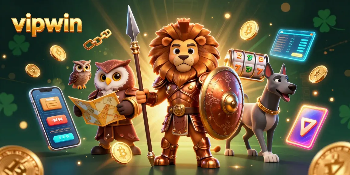 Engage with vipwin as the Spartan lion leads the casino adventure with golden scatter symbols.