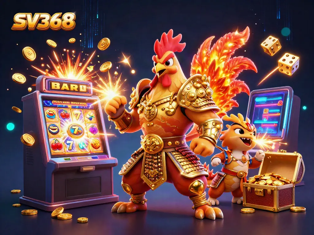 Engage with thrilling SV368 experiences through dynamic casino games and vibrant imagery.