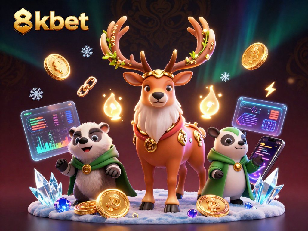 Experience the magic of 8kbet with a druid and mystical elements enhancing the casino world.