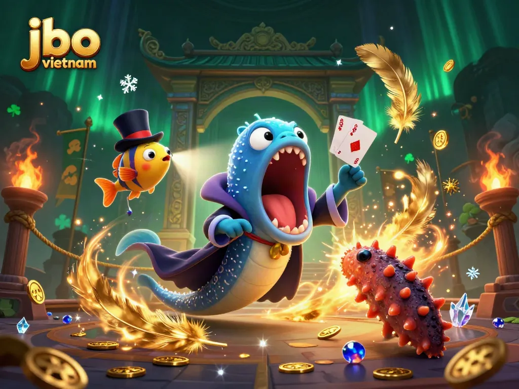 Experience thrilling bets with jbo vietnam in a vibrant, action-packed 3D casino scene.