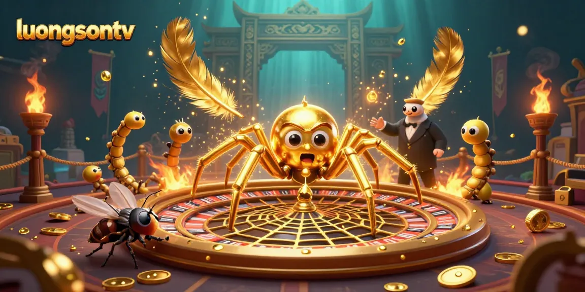 Experience thrilling online betting with luongsontv, showcasing a vibrant casino scene with dynamic characters.