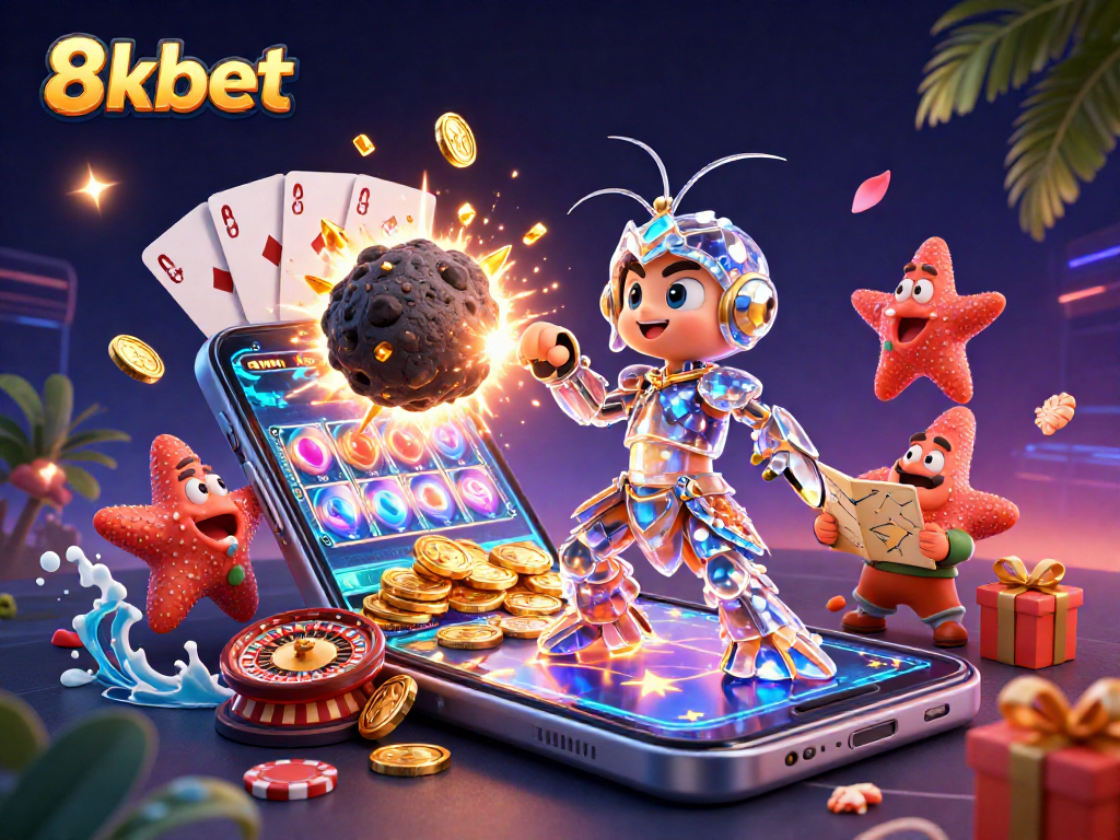 Engage with thrilling games at 8kbet, featuring an epic battle in a dynamic casino universe.