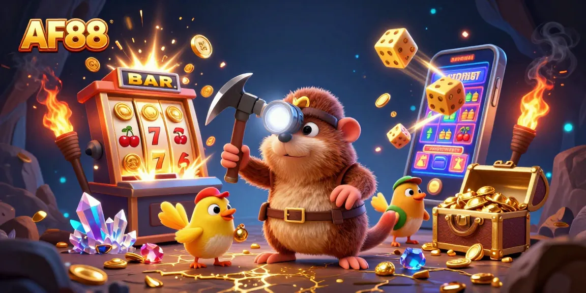 Engage in thrilling gameplay at AF88 with exciting slot machine wins and immersive casino graphics.