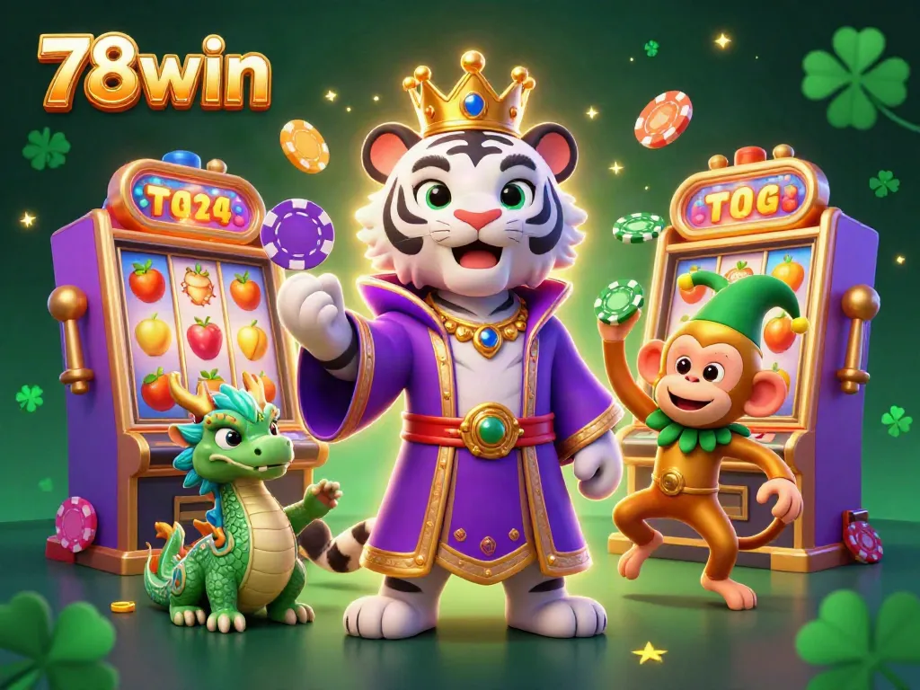 Experience thrilling wins at 78win with vibrant slot machines and lively casino elements.