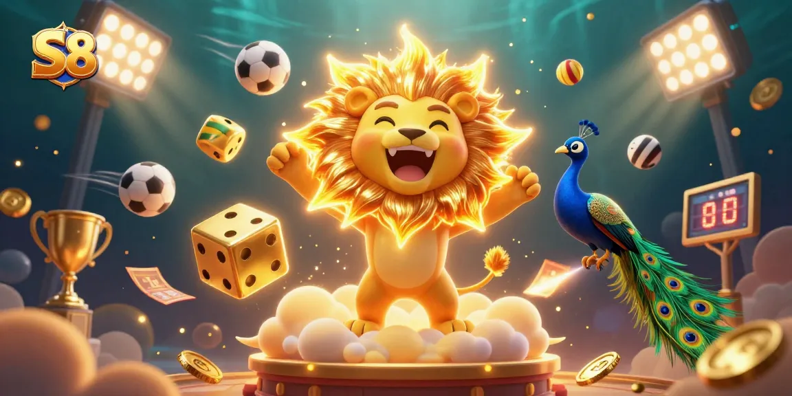S8 offers exhilarating online sports betting experiences with dynamic sports balls and vibrant visuals.