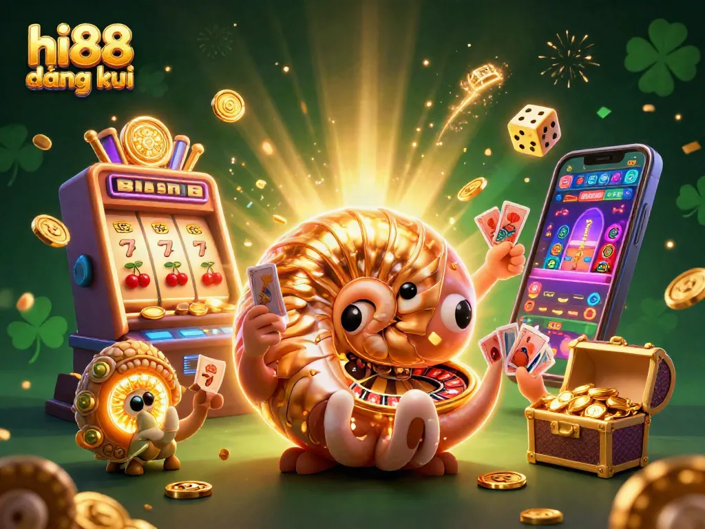 Win with hi88 đăng ký at the casino, enhanced by a colorful 3D illustration of gaming excitement.