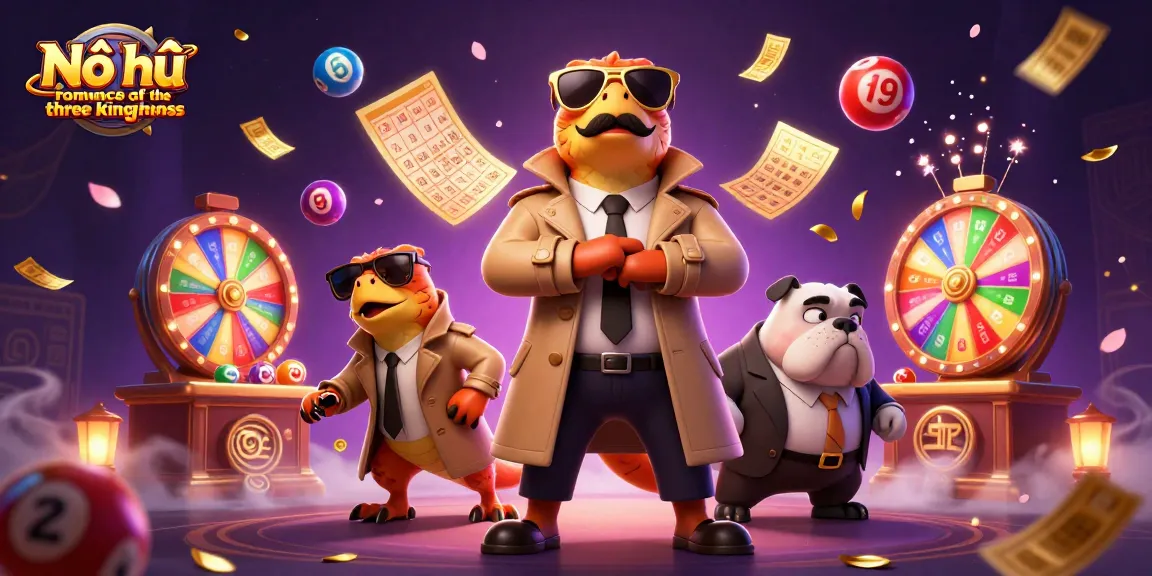 Nổ hũ romance of the three kingdoms reveals raptors in disguise entering a vibrant casino scene with lottery elements.