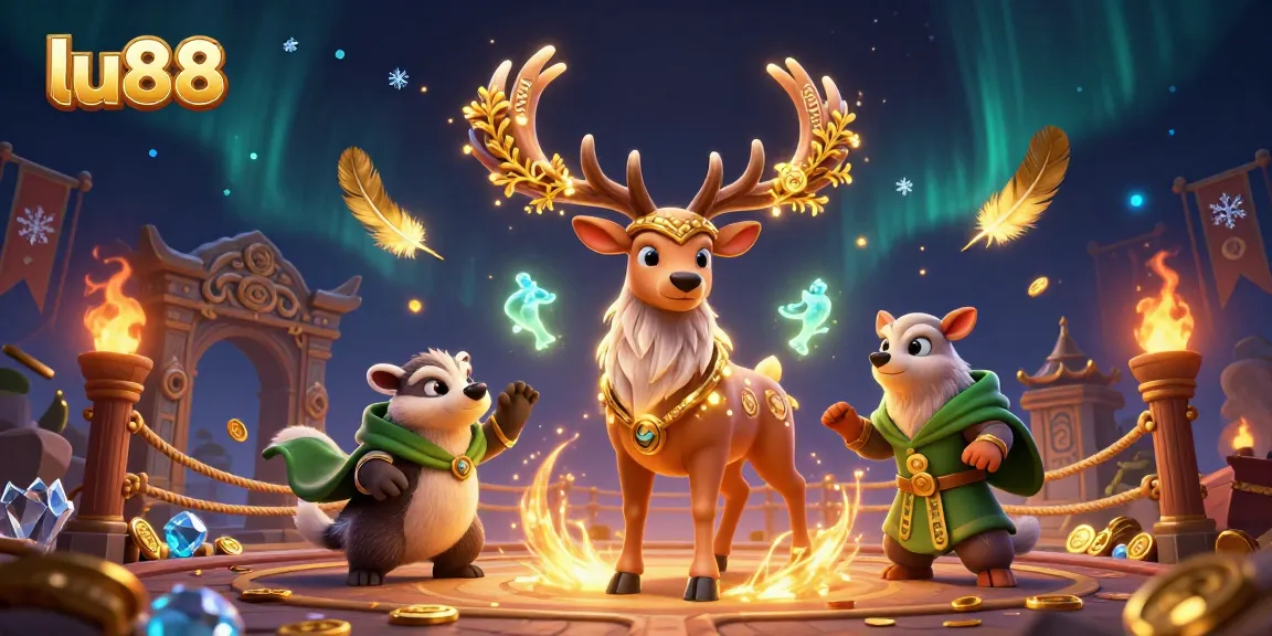 Experience thrilling action at lu88 with vibrant characters and dynamic casino elements.