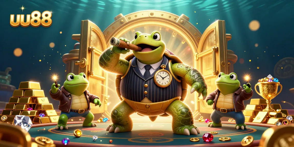 Experience thrilling gaming at uu88 with charismatic characters and rich treasure in a lively casino scene.