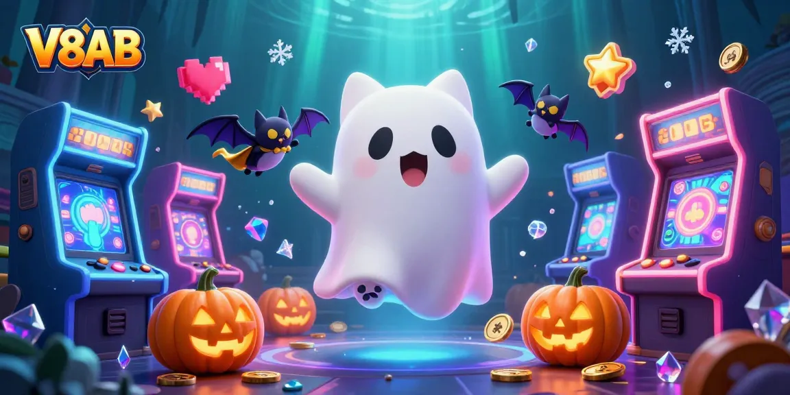 V8AB introduces thrilling gameplay with a ghost cat and vampire bat in a haunted casino.