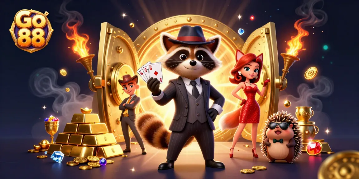 Experience exhilarating wins at Go 88 while enjoying rich casino visuals filled with treasures and vibrant characters.