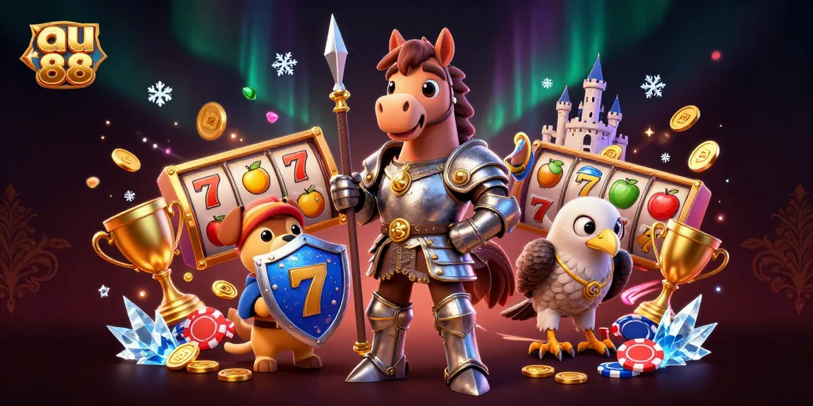 Experience thrilling wins at au 88 with vibrant slot action, lucky symbols, and prizes in a lively casino setting.