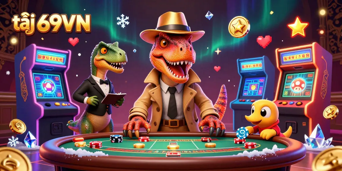 Engage in thrilling gaming action at tại 69VN featuring lively 3D characters and colorful game elements.