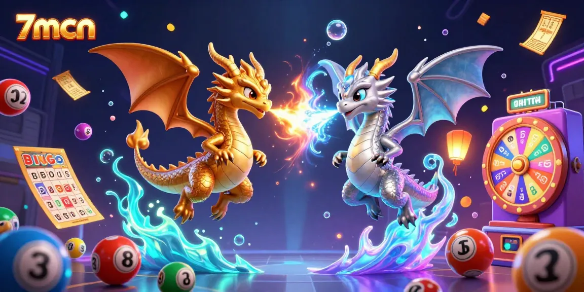 Experience vibrant gaming action in 7mcn with dynamic dragons and lottery excitement.