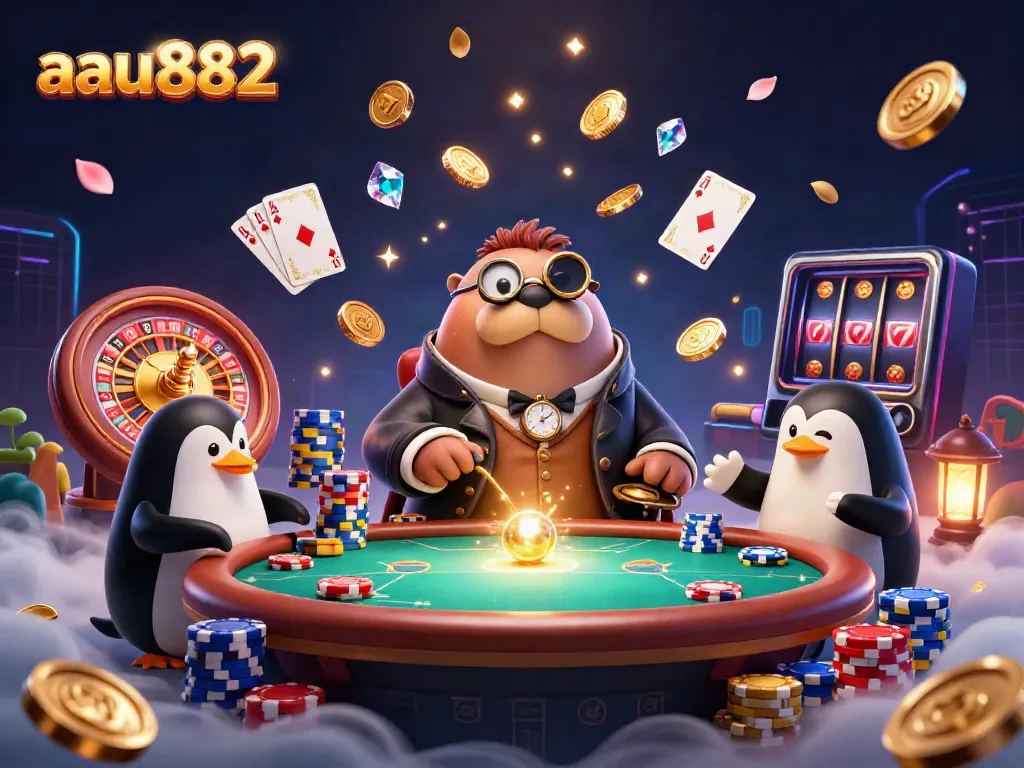 Experience thrilling bets with aau882 in a lively underwater poker game.