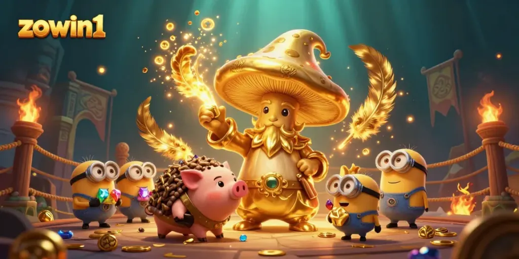 Experience exciting gaming action with zouin1's digital treasure hunt in a vibrant 3D world.
